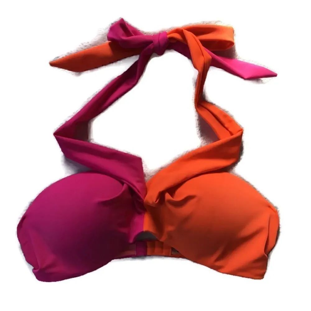 PINK Victorias Secret 2 Way Wrap Colorblock Top
